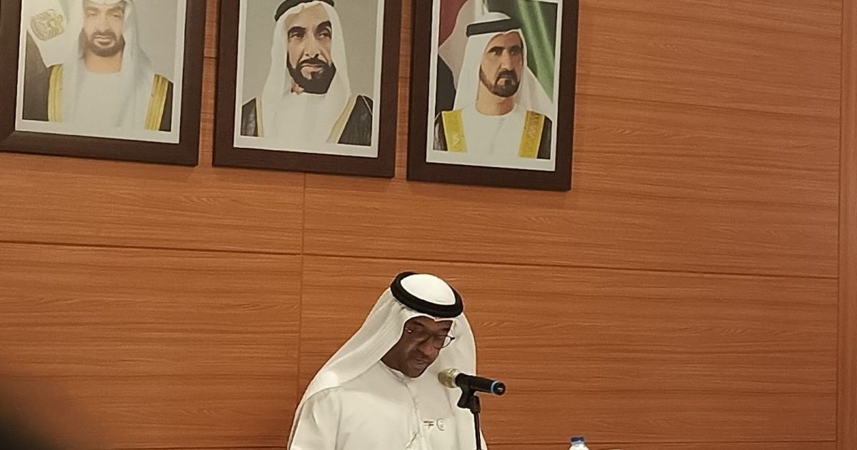 UAE Ambassador to Indonesia, Timor Leste and ASEAN Abdulla Salem AlDhaheri speaks in a media gathering in Jakarta on Wednesday, 8 April 2026 (Photo/Asiaglobe)